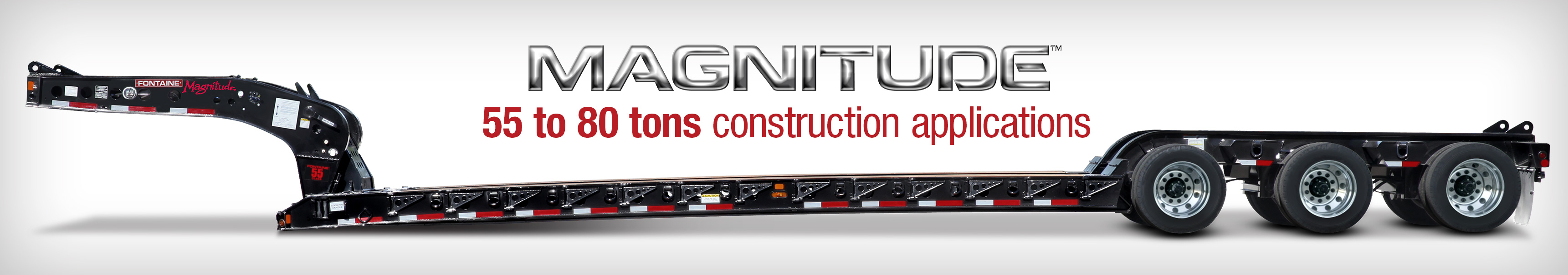 Fontaine Heavy-Haul Magnitude lowboy trailers for construction industry